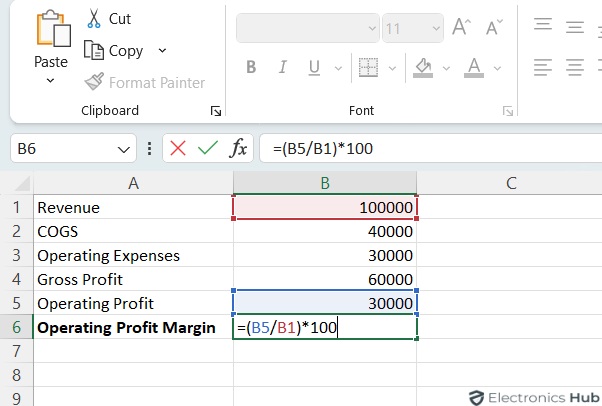 Calculate Operating Profit Margin - Gross and Net Margin calculation