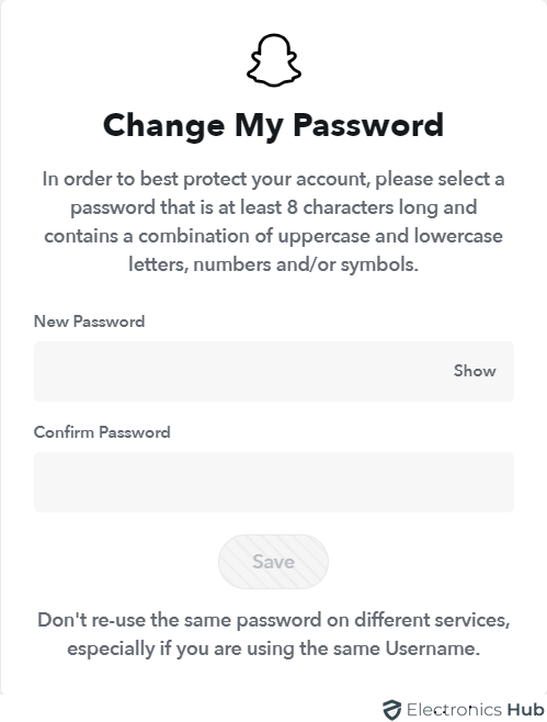 Change Snapchat Password Via Email Link