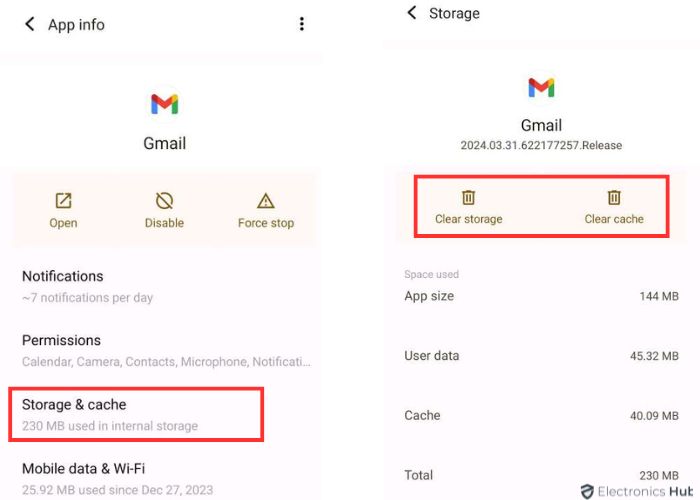 Clear Cache- Gmail's Queued State
