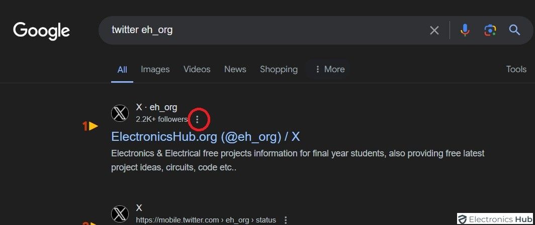 Click three dot menu-view deleted tweets
