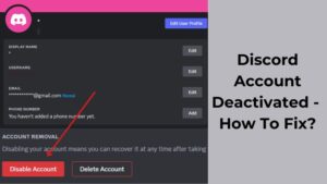 Discord Account Deactivated - How To Fix