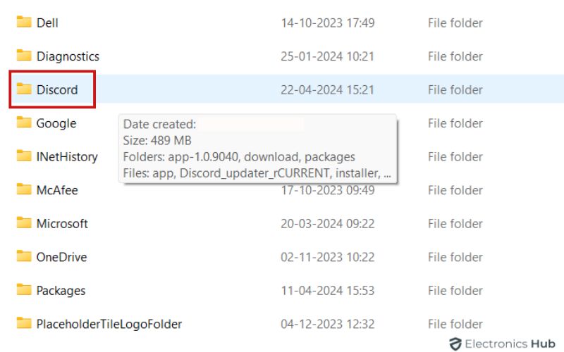Discord folder - discord update keeps failing