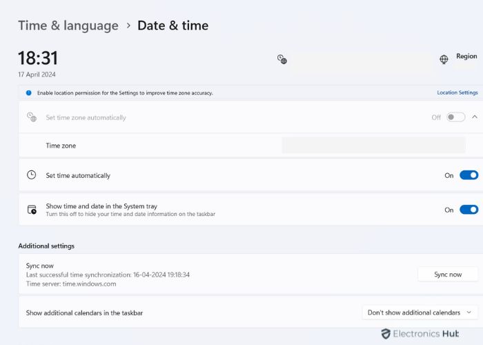 Display Current Time Zone - Queued Messages