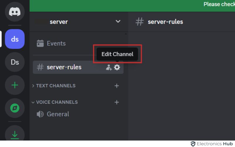 Edit Channel - Discord Rules Server