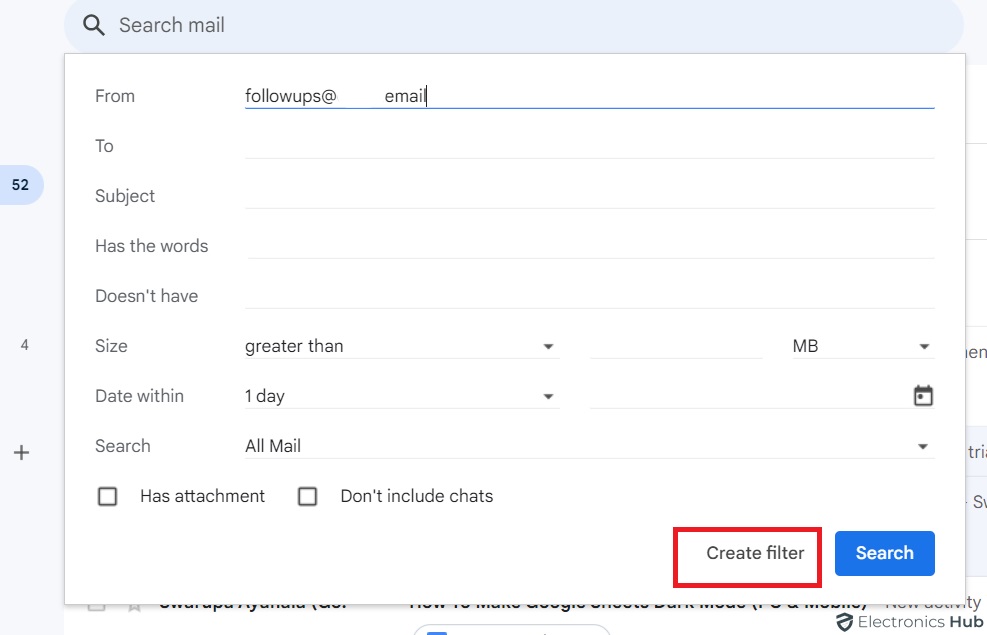 Enter search criteria - Automate Gmail Labels