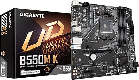 GIGABYTE B550M K AM4 AMD B550 Micro-ATX Motherboard