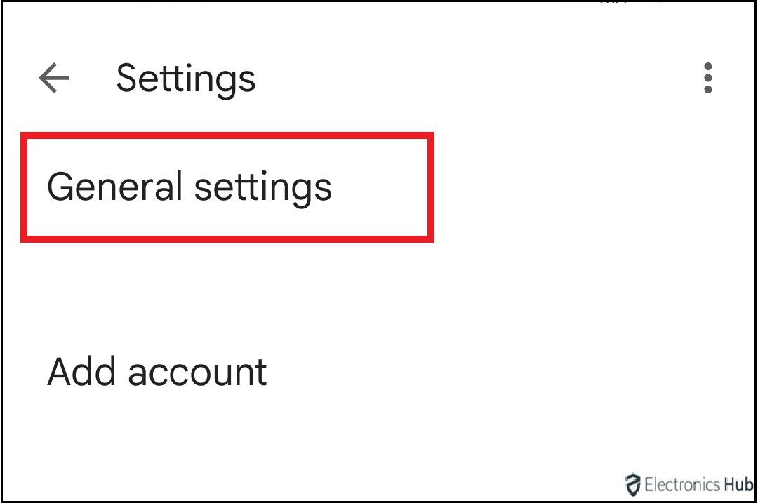 General settings option - threads in email