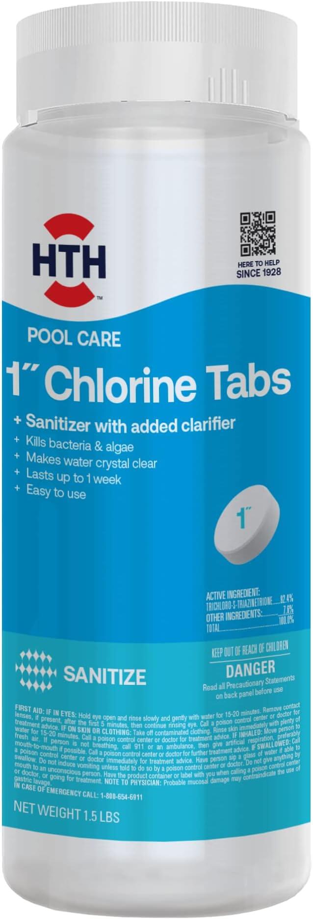 HTH 42049 Pool Care Chlorine Tablets