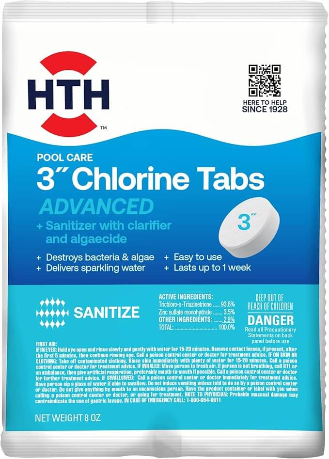 HTH 42051 Swimming Pool Care Chlorine Tablets