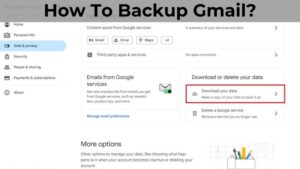 How To Backup Gmail
