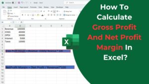 How To Calculate Gross Profit And Net Profit Margin In Excel