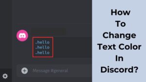 How To Change Text Color In Discord