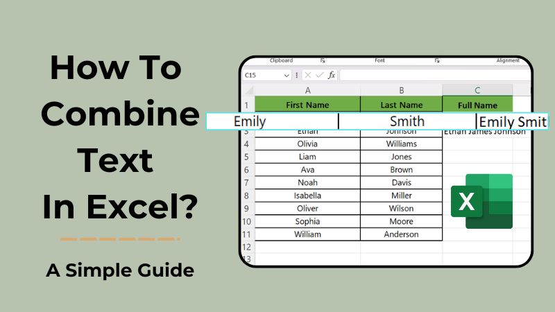 How To Combine Text In Excel