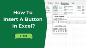 How To Insert A Button In Excel