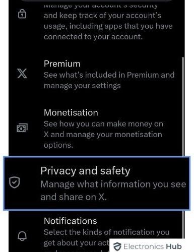 Privacy and Safety-delete twitter followers