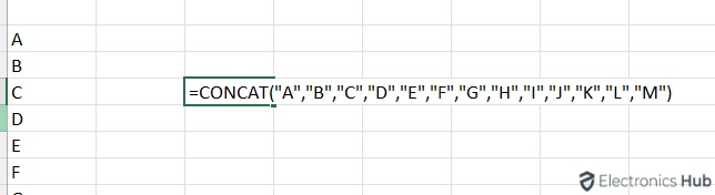 Remove the curly braces - Concatenate text in Excel