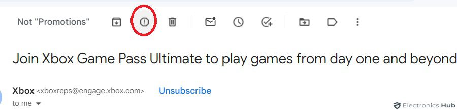 Report As Spam - Stop promotion emails