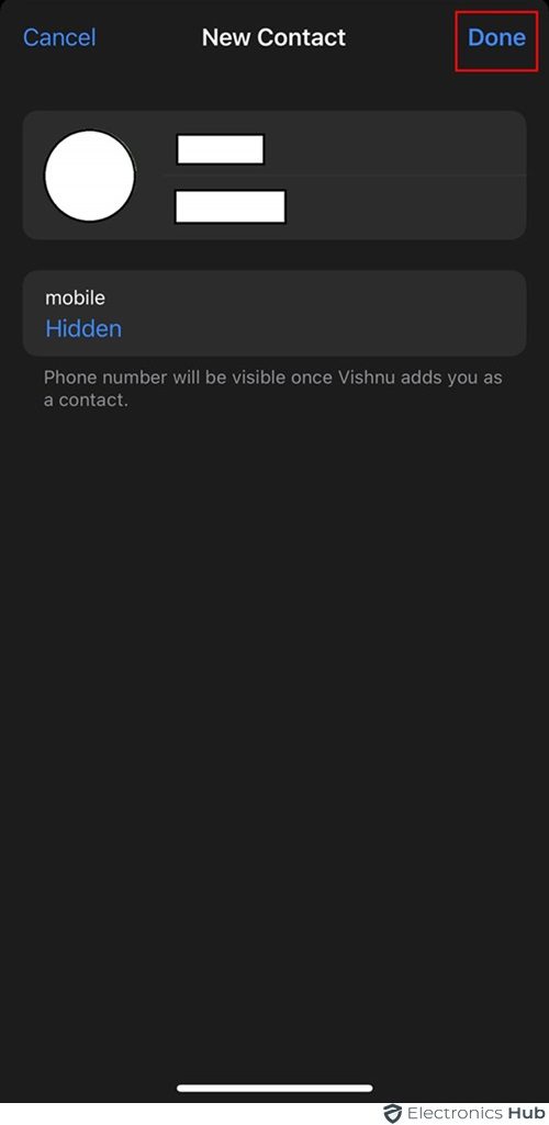 Save Contact iPhone-telegram add by username