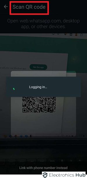 Scan QR Code on WhatsApp Web to Open WhatsApp