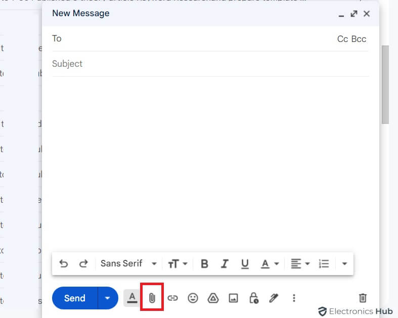 Select Attach file-Add Gif to Email