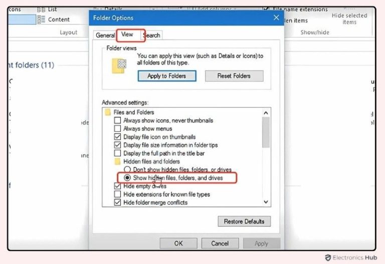 How To Show Hidden Files And Folders On Windows?