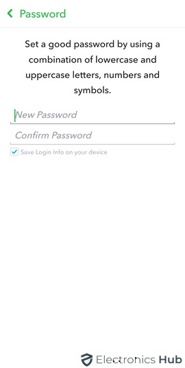 Set New Password -Revise Password