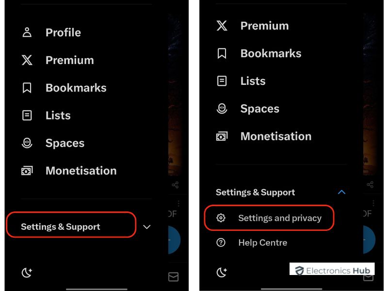 Settings & Support -twitter archive tweets