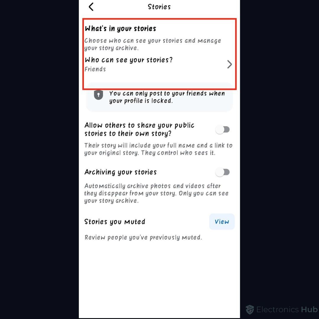 Stories-how to make privacy on facebook
