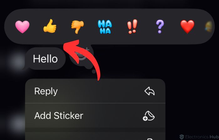 Tapback with emoji - iOS 18