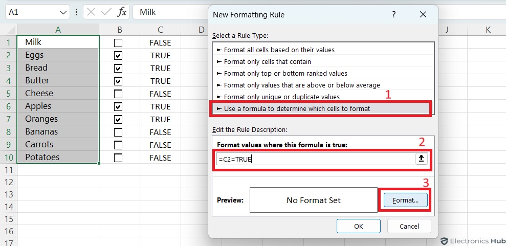 To-Do List with Conditional Formatting - Adding Checkboxes (Excel)