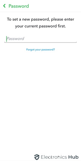 Set New Password-Renew Snapchat Password