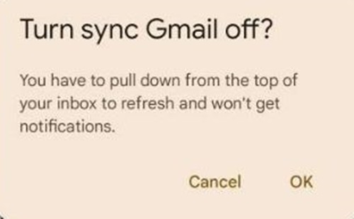 Re-enable Sync Gmail -Gmail's Queued Messages