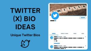 Twitter (X) Bio Ideas
