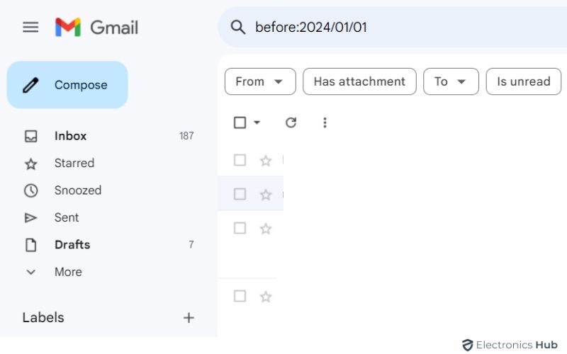 Type date - Delete Old Emails In Gmail