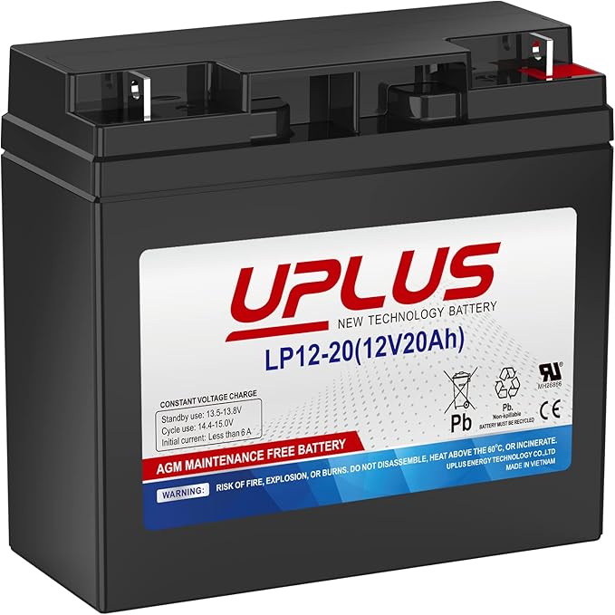 UPLUS 12V 20Ah Deep Cycle AGM Battery