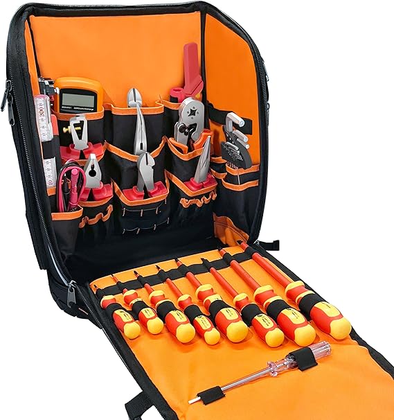 WesleyDrill Electrician Backpack Set