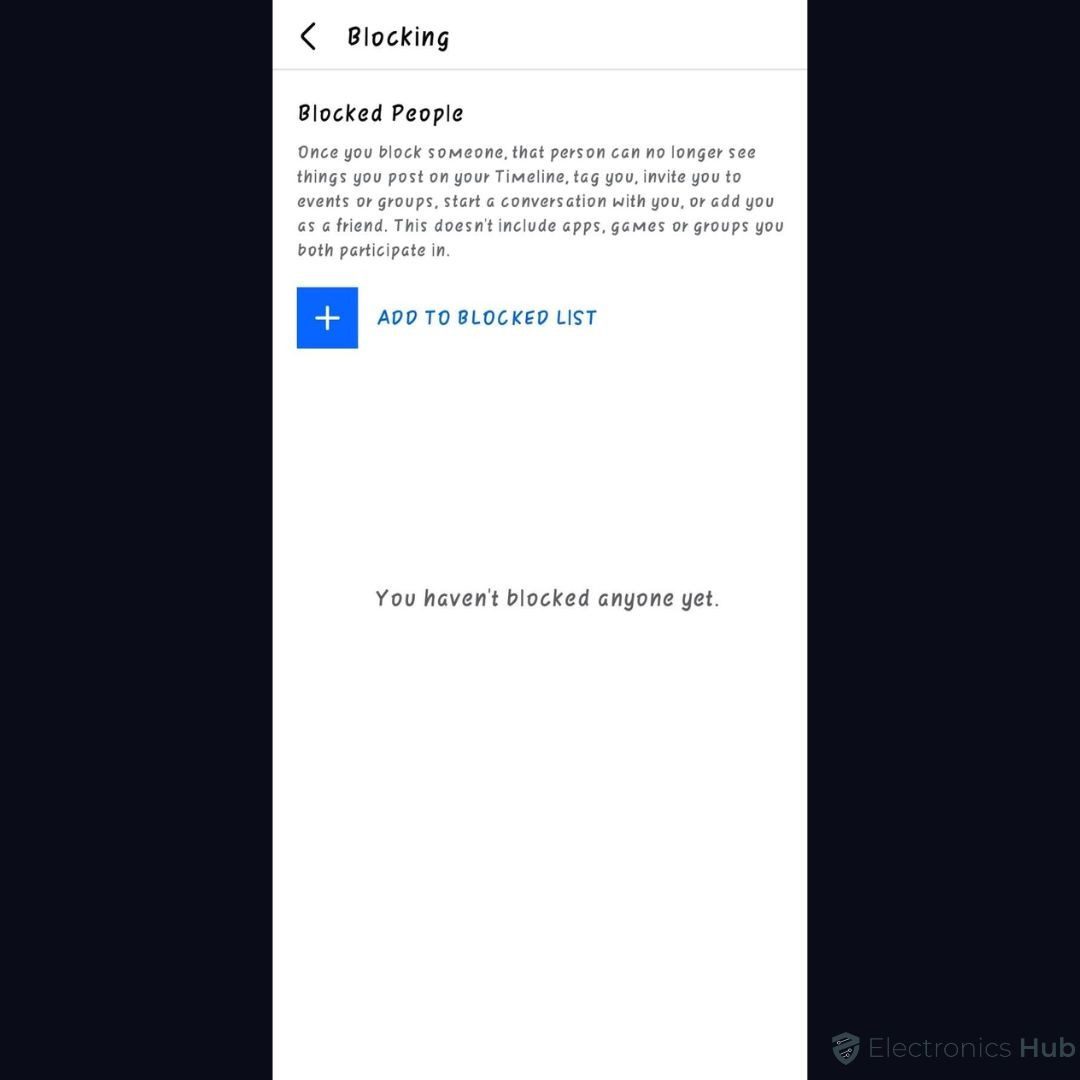 blocking-how to make privacy on facebook