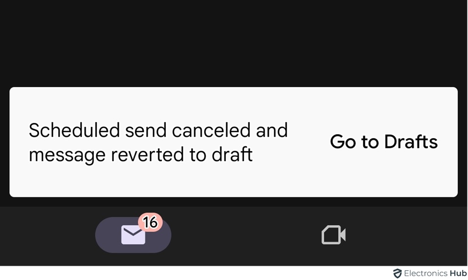 cancel scheduled email as draft in mobile - schedule email in gmail