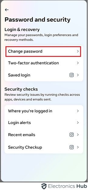 change password option - why does instagram restrict certain activity