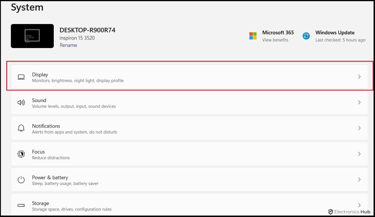 display-check refersh rate