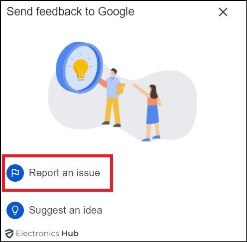 feedback window-how to contact gmail support
