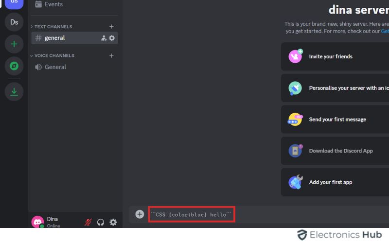 message - add text color to discord