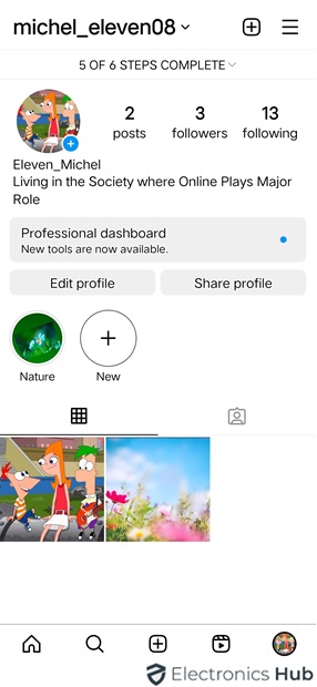 new profile URL mobile - Instagram