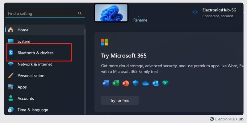 select Bluetooth on windows - jbl speakers pair