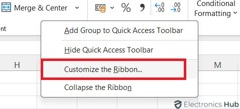 select Customize the Ribbon - Add Strikethrough button