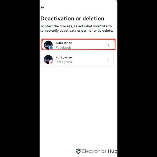 select account-how to do i delete my facebook account