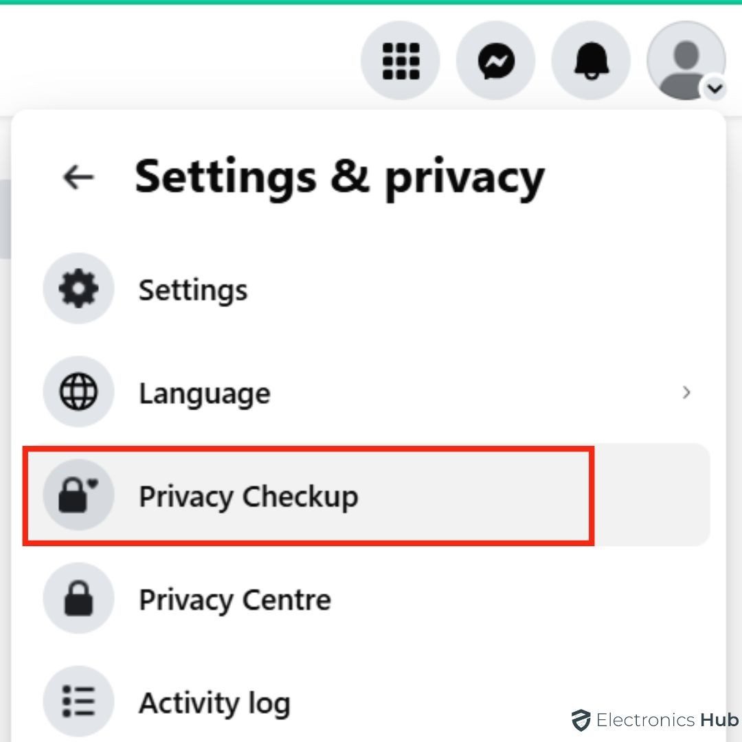 settings and privacy-how to make private my fb account
