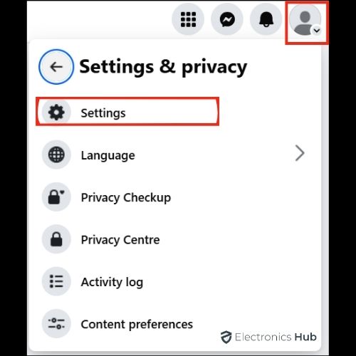 settings-how to deactivate fb account