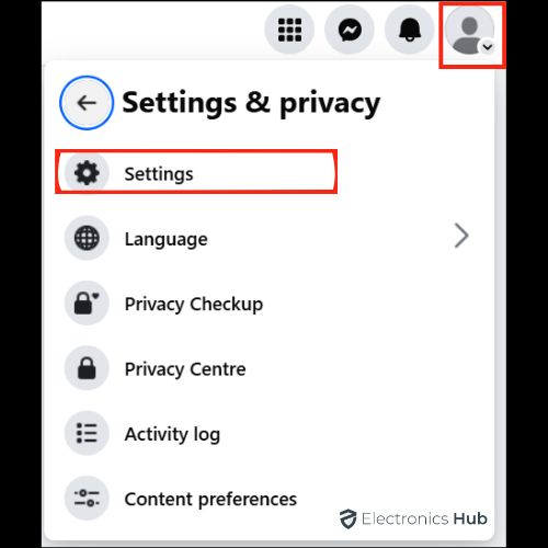 settings-how to delete facebook profile