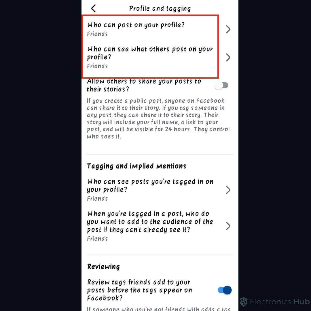tagging-how to make facebook private